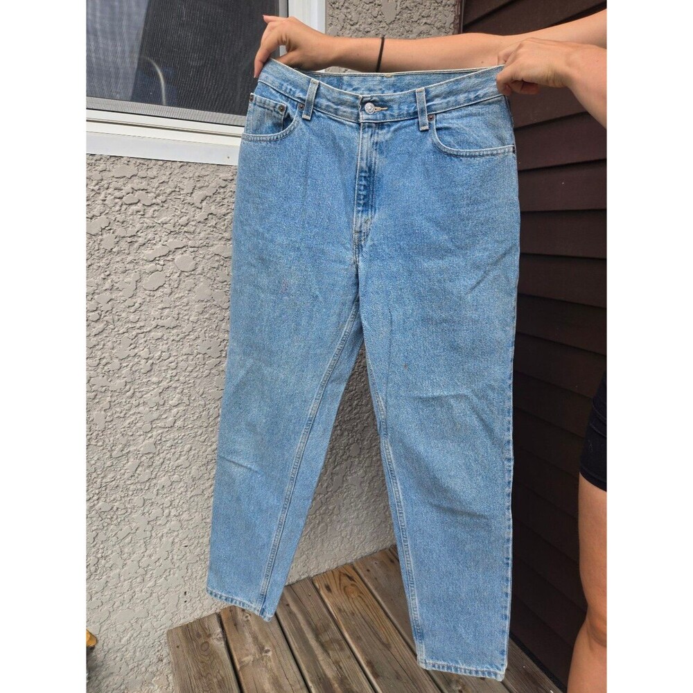 Women's Levi's 550 Relaxed Fit Blue Denim Jeans 12